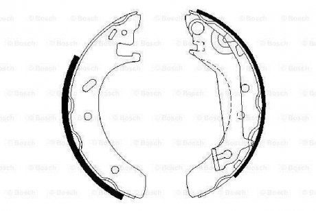 Комплект колодок гальмівних BOSCH 0 986 487 523 (фото 1)