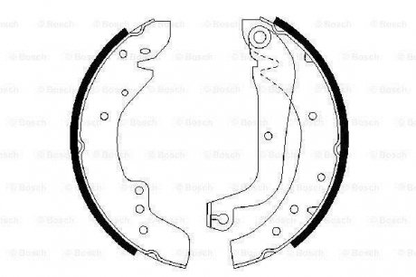 Колодки тормозные барабанные BOSCH 0986487547 (фото 1)