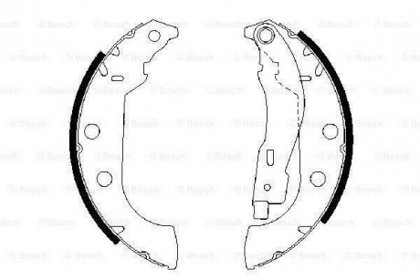 Комплект тормозных колодок BOSCH 0 986 487 567