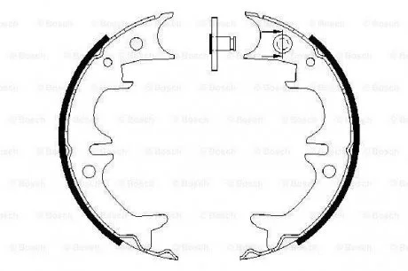 Фото 1 - toyota щеки тормозные camry -01 BOSCH 0986487602 TOYOTA Щеки тормозные Camry -01 BOSCH 0986487602 (фото 1)