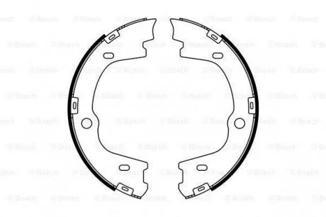 HYUNDAI Щеки тормозные задн. i55 3,0CRDi -11 BOSCH 0986487778