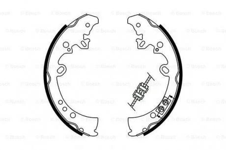 Гальмівні колодки, к-кт. BOSCH 0986487787 (фото 1)