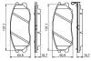 Комплект тормозных колодок, дисковый тормоз BOSCH 0986494347 (фото 2)
