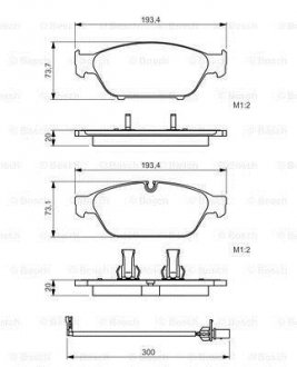 Колодки гальмівні дискові BOSCH 0986494447 (фото 1)