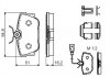 Гальмівні колодки VW T4, Sharan Rear BOSCH 0986494529 (фото 14)