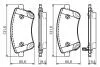 Колодки гальмівні дискові BOSCH 0986494552 (фото 2)