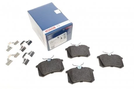 Комплект гальмівних колодок, дискове гальмо BOSCH 0 986 494 597