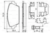 Комплект гальмівних колодок, дискове гальмо BOSCH 0 986 494 629 (фото 8)