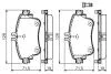Колодки тормозные MERCEDES A/B W176/W246 &quot;F &quot;11&gt;&gt; BOSCH 0986494663 (фото 2)