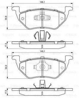 KLOCKI HAMULC. FORD MAVERICK 01-07 TY? BOSCH 0986494683