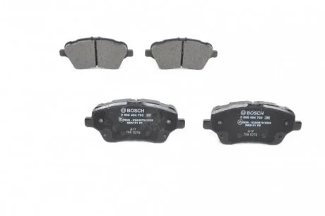 Тормозные колодки FORD B-MAX/Transit/Tourneo/Fiesta F'1,0-1,6'12>> BOSCH 0986494792