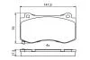 Гальмівні колодки дискові CHRYSLER/JEEP 300C/Grand Cherokee SRT "F "04-10 BOSCH 0986494870 (фото 8)