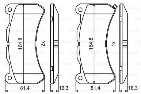 KLOCKI HAM LEXUS IS II F 07-13 BOSCH 0 986 494 871