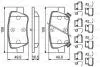 KLOCKI HAMULC. TOYOTA AVENSIS 15-18 TY? BOSCH 0986494933 (фото 1)