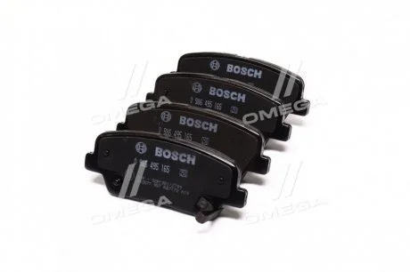 Колодка торм. диск. HYUNDAI SANTA FE 2.0-2.4 09-,KIA SORENTO 2.0-2.4 09- задн. BOSCH 0986495165 (фото 1)