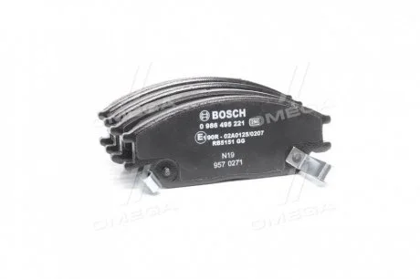 Колодка гальм. диск. HYUNDAI ACCENT передн. BOSCH 0986495221 (фото 1)