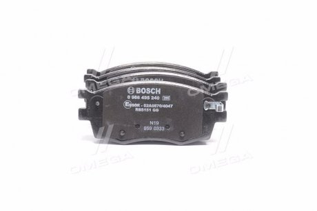 Колодка гальм. диск. HYUNDAI ACCENT, KIA RIO II передн. BOSCH 0986495240 (фото 1)