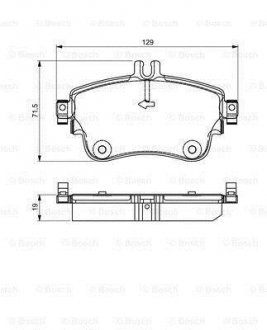 Гальмівні колодки MB A/B W176/W246 "F "11>> BOSCH 0986495298 (фото 1)