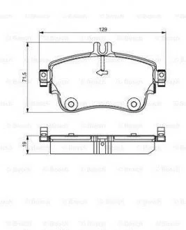 Колодки тормозные MB A/B W176/W246 &quot;F &quot;11&gt;&gt; BOSCH 0986495298 (фото 1)
