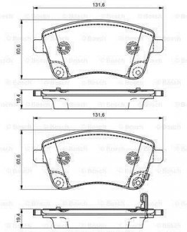 KIA Тормозные колодки передн.Venga 10- BOSCH 0986495307 (фото 1)