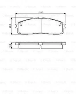 TOYOTA Тормозные колодки передн.Lexus RX 09- BOSCH 0986495330