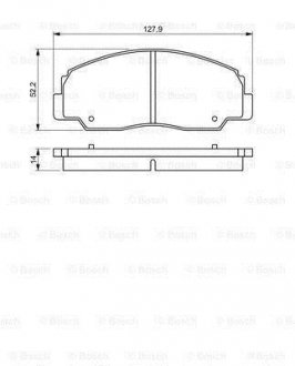 TOYOTA Тормозные колодки пер. Land Cruiser -96 BOSCH 0986495339 (фото 1)