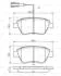 Гальмівні колодки дискові FIAT 500 "F "09>> BOSCH 0986495378 (фото 1)