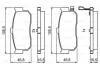 Тормозные колодки задн. NISSAN Almera 00- Maxima QX 00- BOSCH 0986495387 (фото 1)