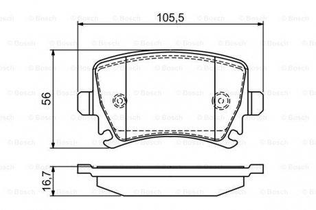 Колодки гальмівні BOSCH 0986495453 (фото 1)