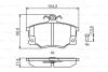 Тормозные колодки перед. ALFA Fiat Tempra,Tipo,Punto, LANCIA (17,4mm) BOSCH 0986495465 (фото 1)