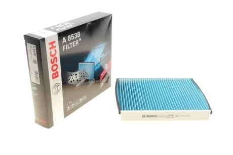 Фільтр салона з актив.вуг.+ FORD/VOLVO C-MAX/Escort/Focus/GT/Kuga/Transit/Tourneo/V40 \'\'1,0-2,5 BOSCH 0986628538 (фото 1)