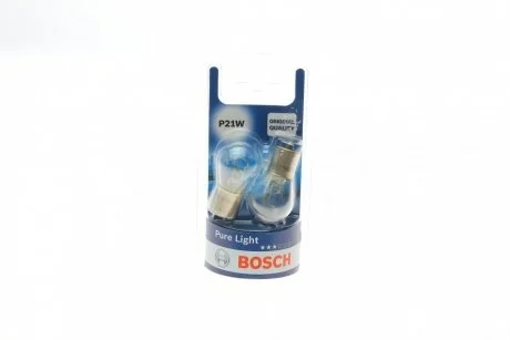 Лампа накаливания P21W 12V 21W (блистер 2 шт.) BOSCH 1987301017