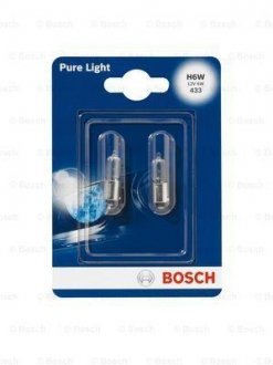 Лампа H6W 12V блистер 2 шт. - кратн. 20 шт - тимчасово недоступний BOSCH 1987301035 (фото 1)