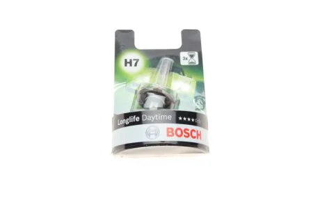 Лампа накаливания H7 12V 55W PX26d daytime (blister) BOSCH 1987301057 (фото 1)