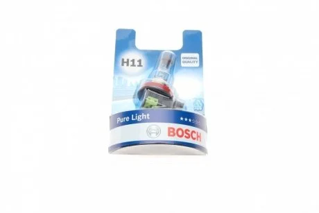 Лампа H11 55W 12V Pure Light блістер - кратн. 20 шт BOSCH 1987301339