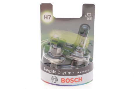 Лампа накаливания H7 12V 55W PX26d Longlife Daytime (компл. 2шт) BOSCH 1987301416