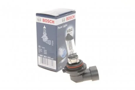 Лампа накаливания HB4 12V 51W P22D / PURE LIGHT BOSCH 1 987 302 153