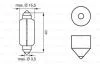 Лампа накаливания C15W 12V 15W BOSCH 1987302238 (фото 6)
