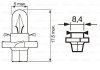 Лампа накаливания BAX 12V 1,5W BOSCH 1987302255 (фото 2)