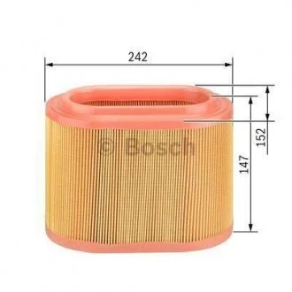 Фото 1 - s9109 Фильтр воздушный MITSUBISHI Pajero 2,3-2,8TD 82-00 (152*146*242) BOSCH 1987429109 S9109 Фильтр воздушный MITSUBISHI Pajero 2,3-2,8TD 82-00 (152*146*242) BOSCH 1987429109 (фото 1)