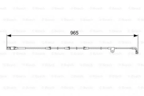 Датчик износа колодок передн. BMW X5 (E70), X6 (E71,E72) BOSCH 1987473027