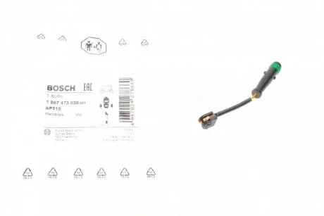Датчик износа тормозных колодок BOSCH 1987473038