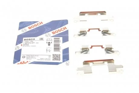 Комплектуючі, колодки дискового гальма BOSCH 1987474477