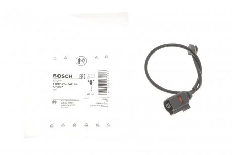 Датчик износа колодок тормозн. передн. VW TOUAREG 3.0 V6-4.2 V8 TDI 01.10- BOSCH 1 987 474 567