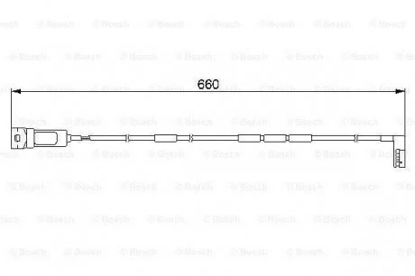 Датчик зносу гальмівних колодок BOSCH 1987474909