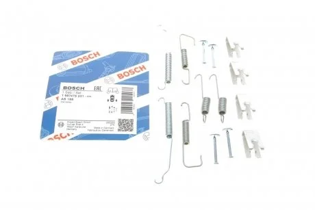 Комплектуючі, гальмівна колодка BOSCH 1987475231