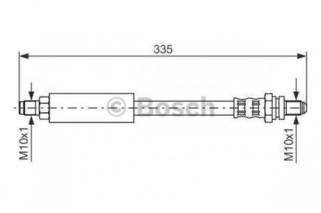 FORD Шланг тормозной задн. EscortVII 95- BOSCH 1987476627