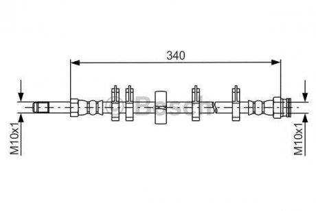 Тормозной шланг BOSCH 1 987 481 667 (фото 1)