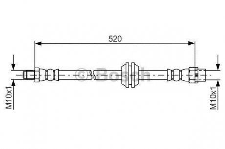Тормозной шланг MINI Countryman 'F'1,6-2,0'10>> BOSCH 1987481680