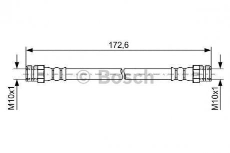 Шланг торм. зад. VW UP -20 BOSCH 1987481737